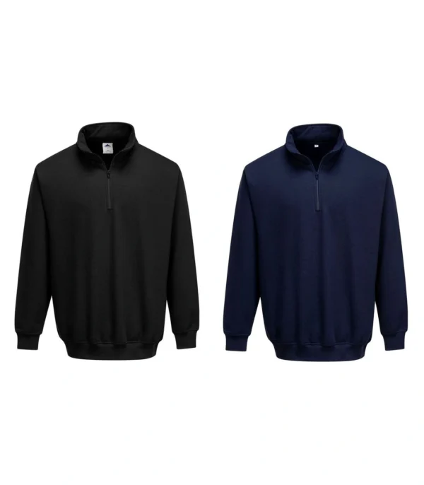B309 Portwest Zip Neck Sweatshirt